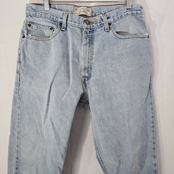 Vintage Signature Levi Strauss Relaxed Fit Denim Jeans Mens 34x32 Actual 32x30 - Picture 3 of 15